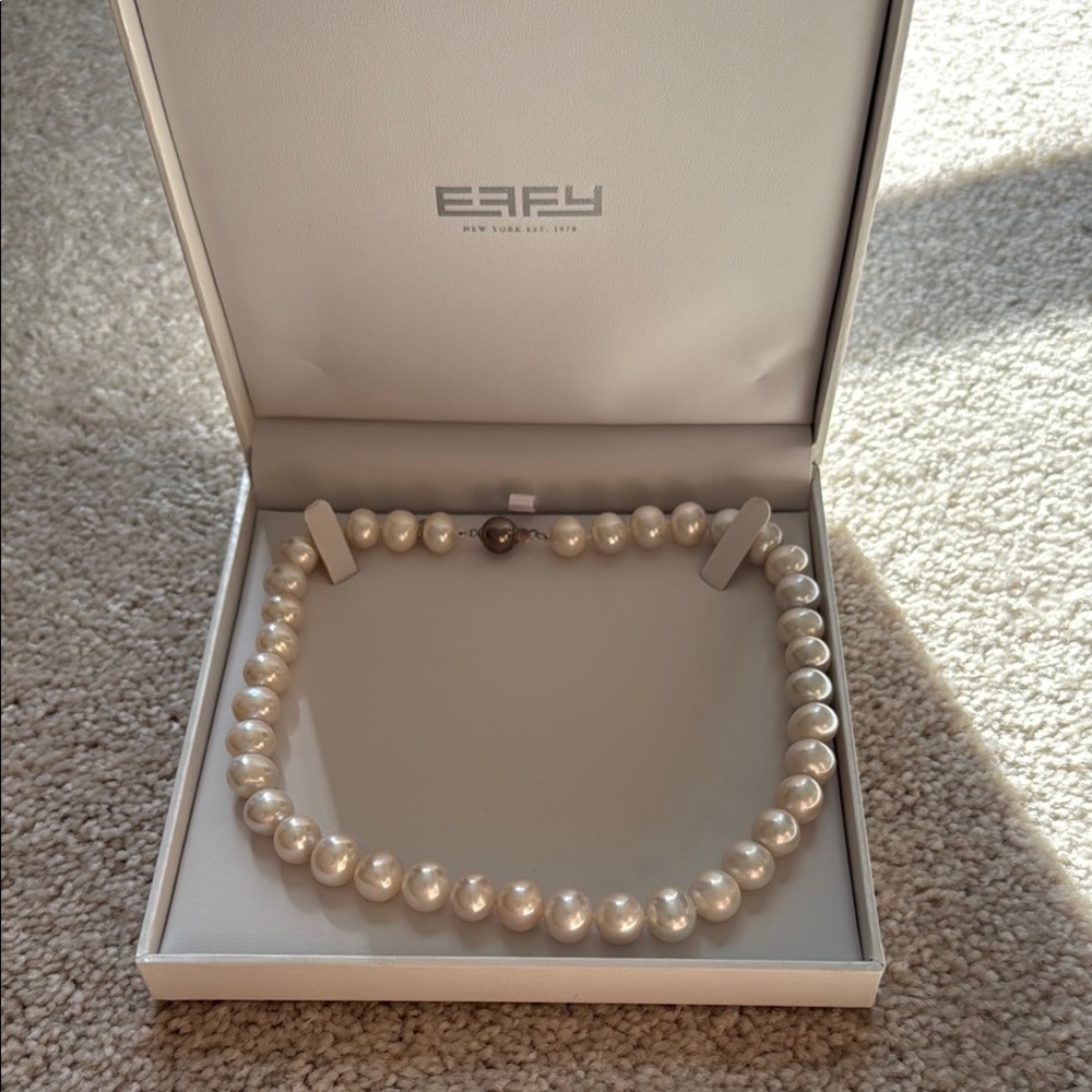 Effy Cream Pearl Necklace Classic Single Strand